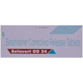 Betavert OD 24 mg Tablet (10 Tab) Betavert OD 24 mg Tablet (10 Tab)