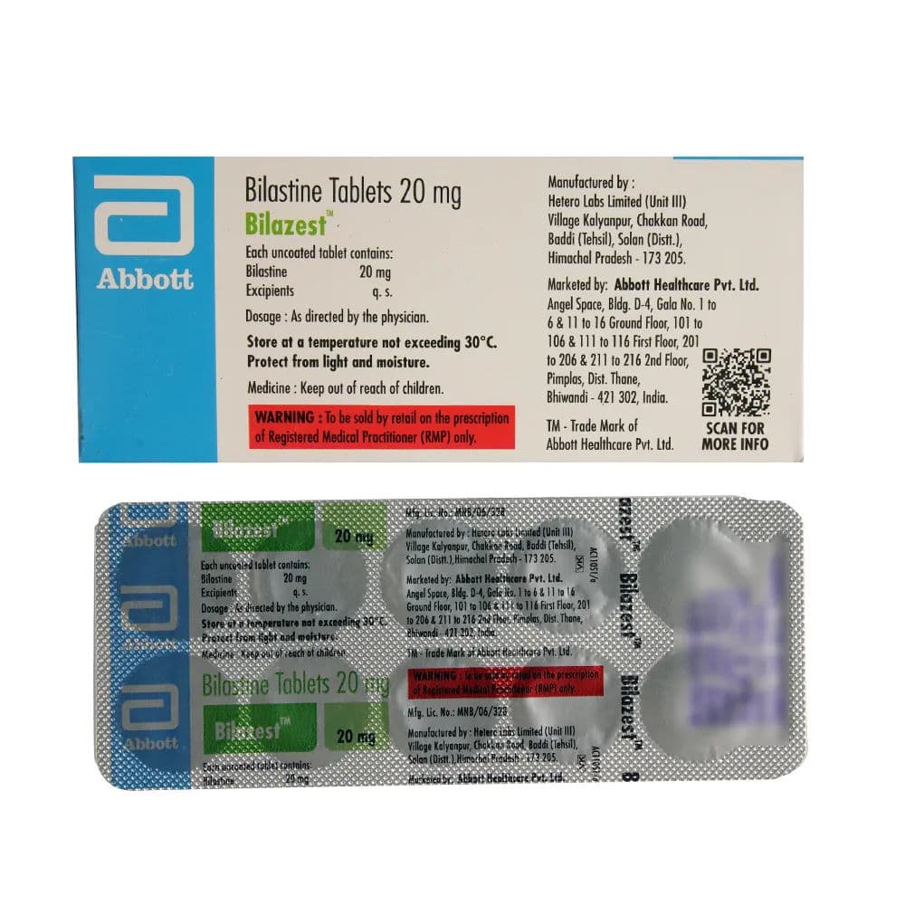 Bilazest 20 mg Tablet (10 Tab)