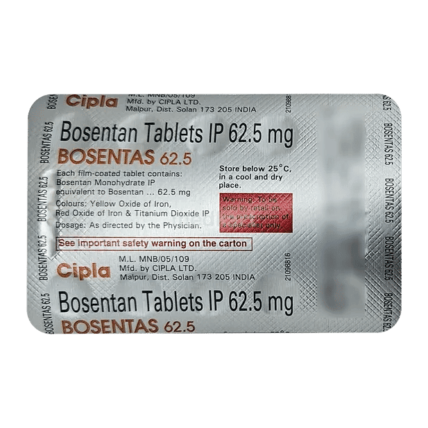 Bosentas 62.5 mg Tablet (10 Tab)