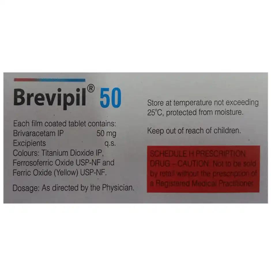 Brevipil 50 mg Tablet (10 Tab)