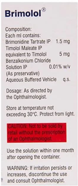 Brimolol Eye Drop 5 ml