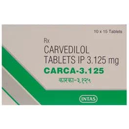 Carca 3.125 mg Tablet (15 Tab) Carca 3.125 mg Tablet (15 Tab)