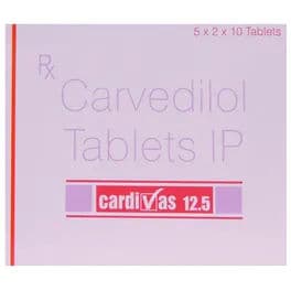 Cardivas 12.5 MG Tablet (10 Tab)