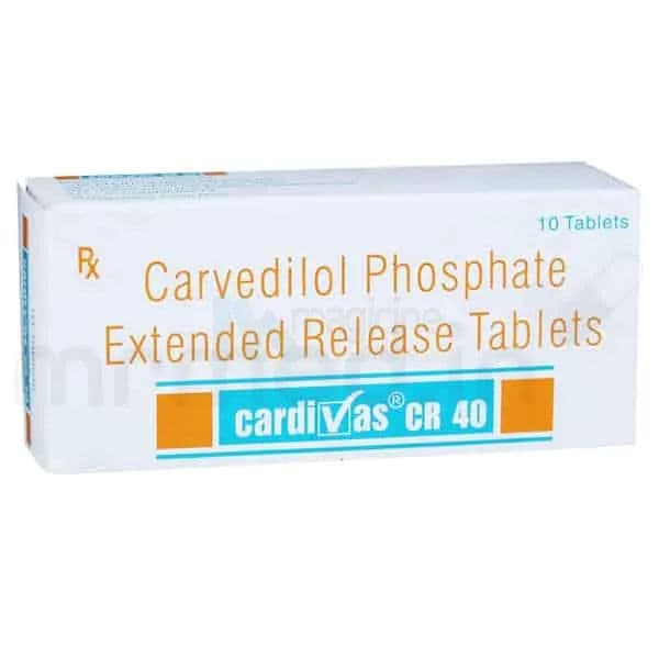 Cardivas CR 40 mg Tablet (10 Tab)
