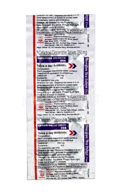 Cefadrox Kid 250 mg Tablet (10 Tab)