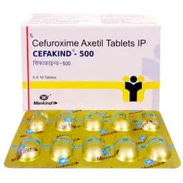 Cefakind 500 mg Tablet (10 Tab)