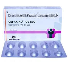 Cefakind CV 500 mg Tablet (10 Tab)
