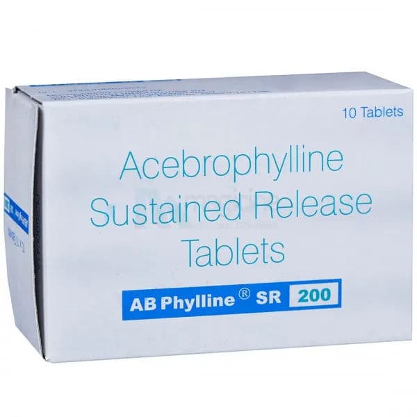 AB Phylline SR 200 mg Tablet (10 Tab) AB Phylline SR 200 mg Tablet (10 Tab)