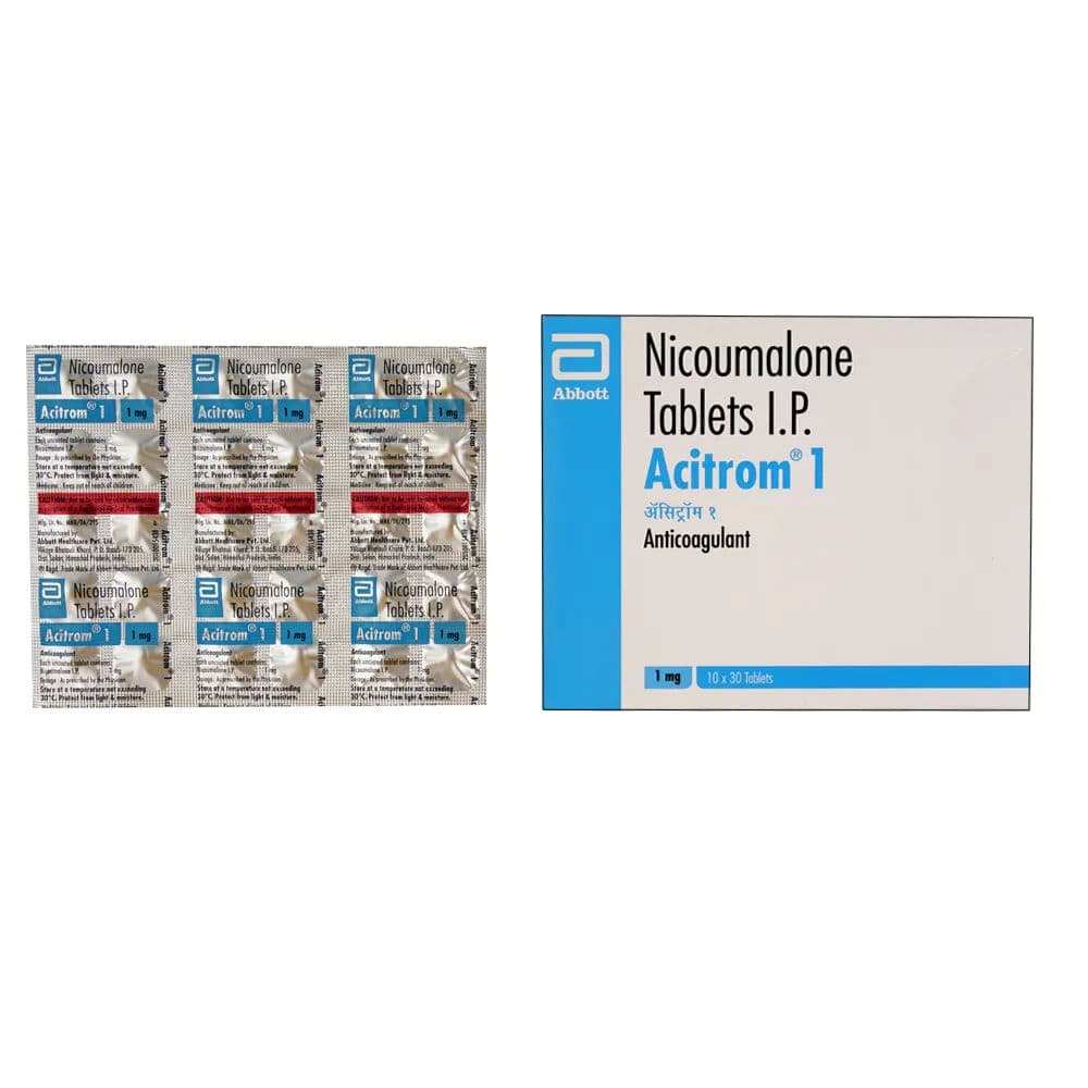 Acitrom 1 mg Tablet (30 Tab)