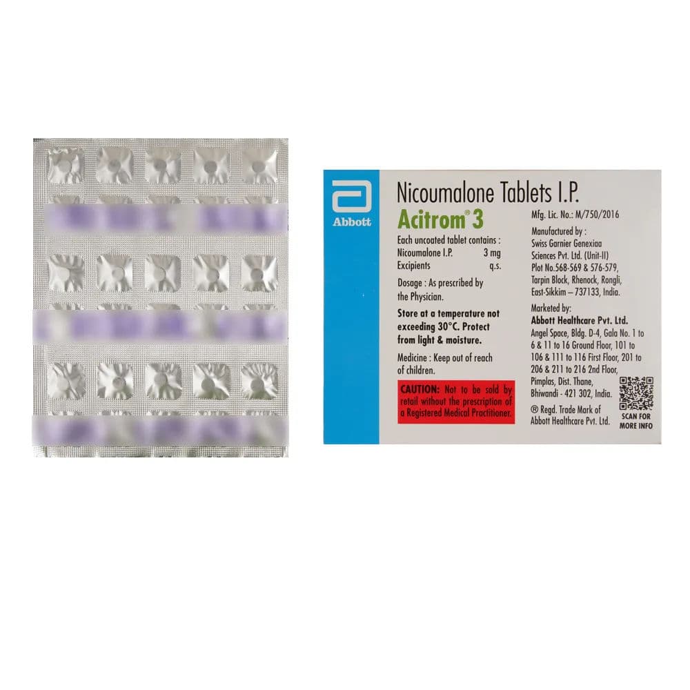 Acitrom 3 mg Tablet (30 Tab)