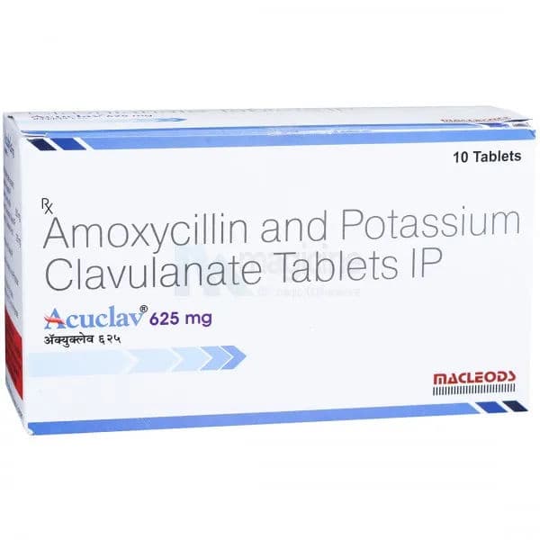 Acuclav 625 mg Tablet (10 Tab)