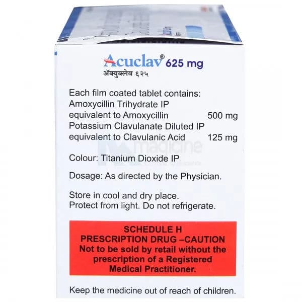 Acuclav 625 mg Tablet (10 Tab)