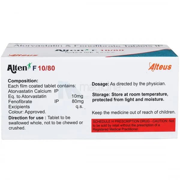 Alten F 10/80 mg Tablet (15 Tab)
