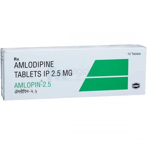 Amlopin 2.5 mg Tablet (10 Tab)