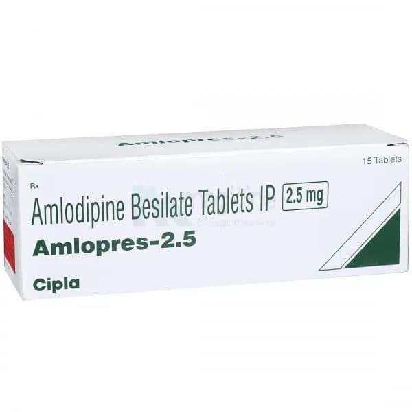Amlopres 2.5 mg Tablet (15 Tab) Amlopres 2.5 mg Tablet (15 Tab)
