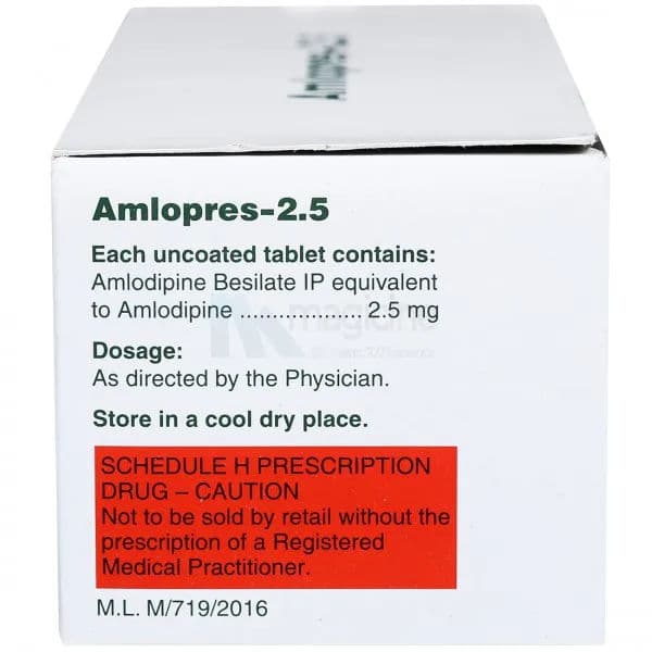 Amlopres 2.5 mg Tablet (15 Tab)