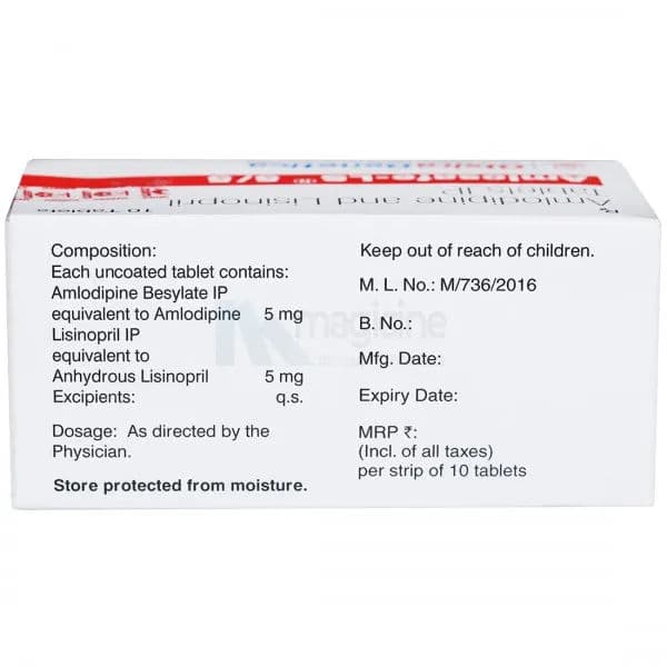 Amlosafe LS 5/5 mg Tablet (10 Tab)