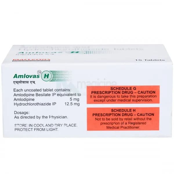 Amlovas H Tablet (15 Tab)