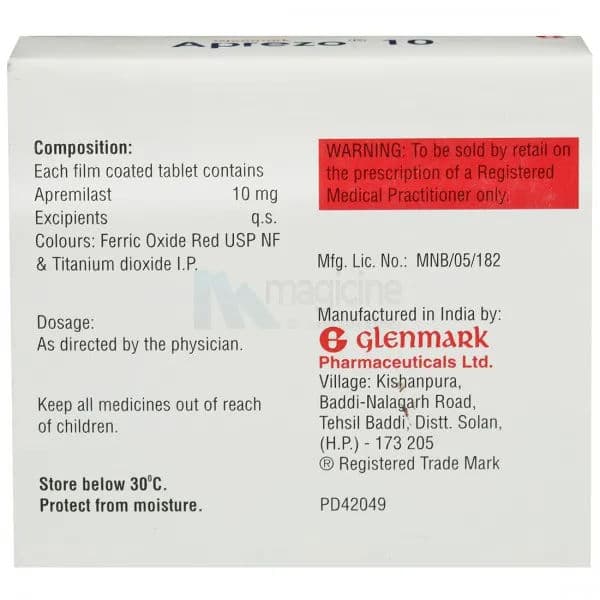 Aprezo 10 mg Tablet (4 Tab)