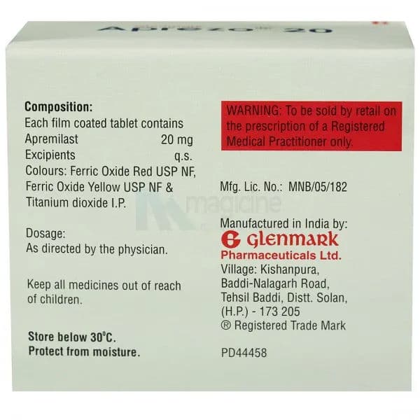Aprezo 20 mg Tablet (4 Tab)