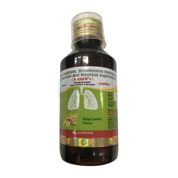 Ascoril + (Ginger Lemon Flav) Expectorant 120 ml