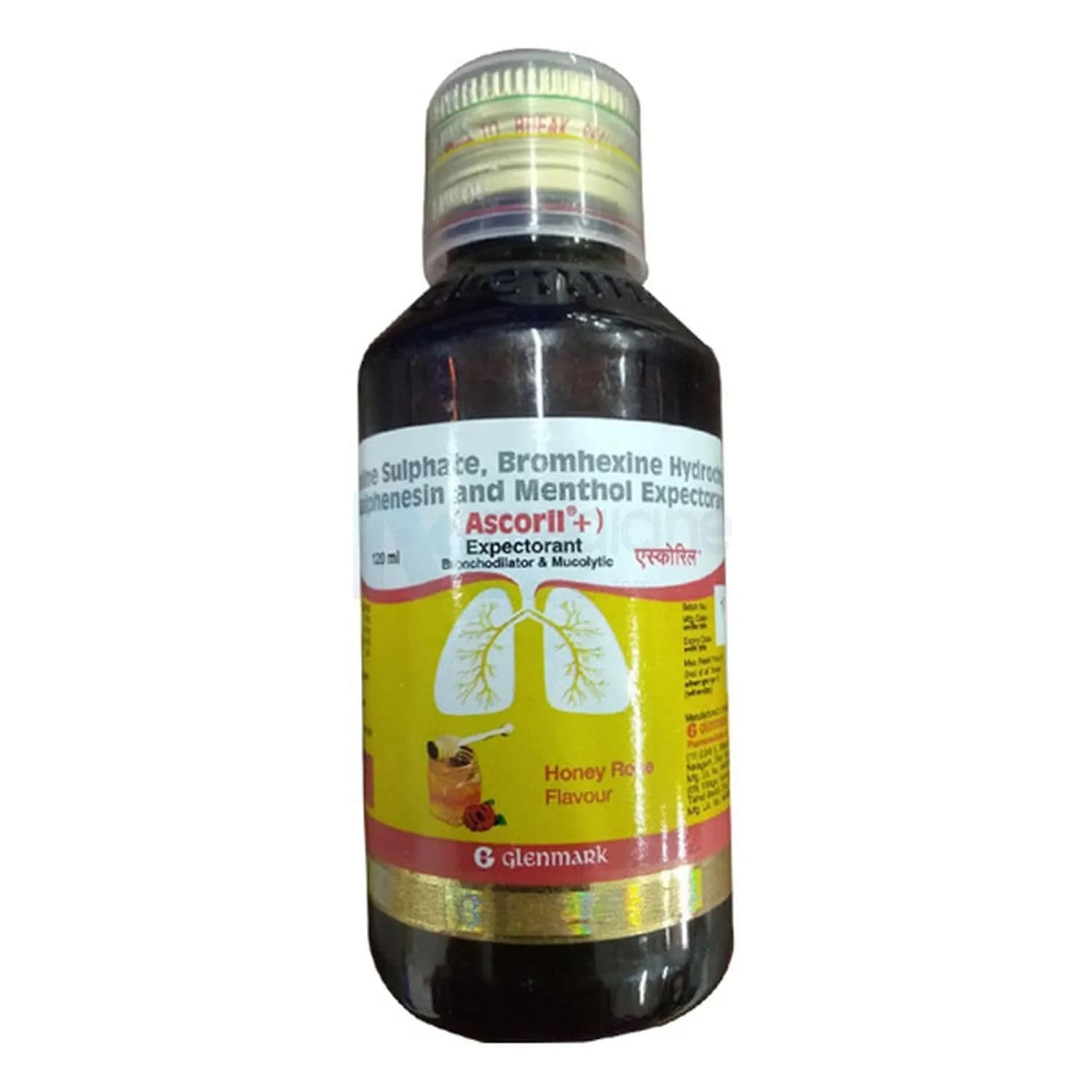 Ascoril + (Honey Rose Flav) Expectorant 120 ml