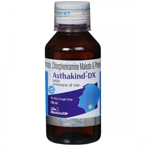 Asthakind DX (Sugar Free) Syrup 100 ml Asthakind DX (Sugar Free) Syrup 100 ml