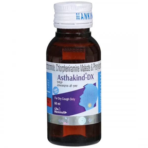 Asthakind DX (Sugar Free) Syrup 60 ml Asthakind DX (Sugar Free) Syrup 60 ml