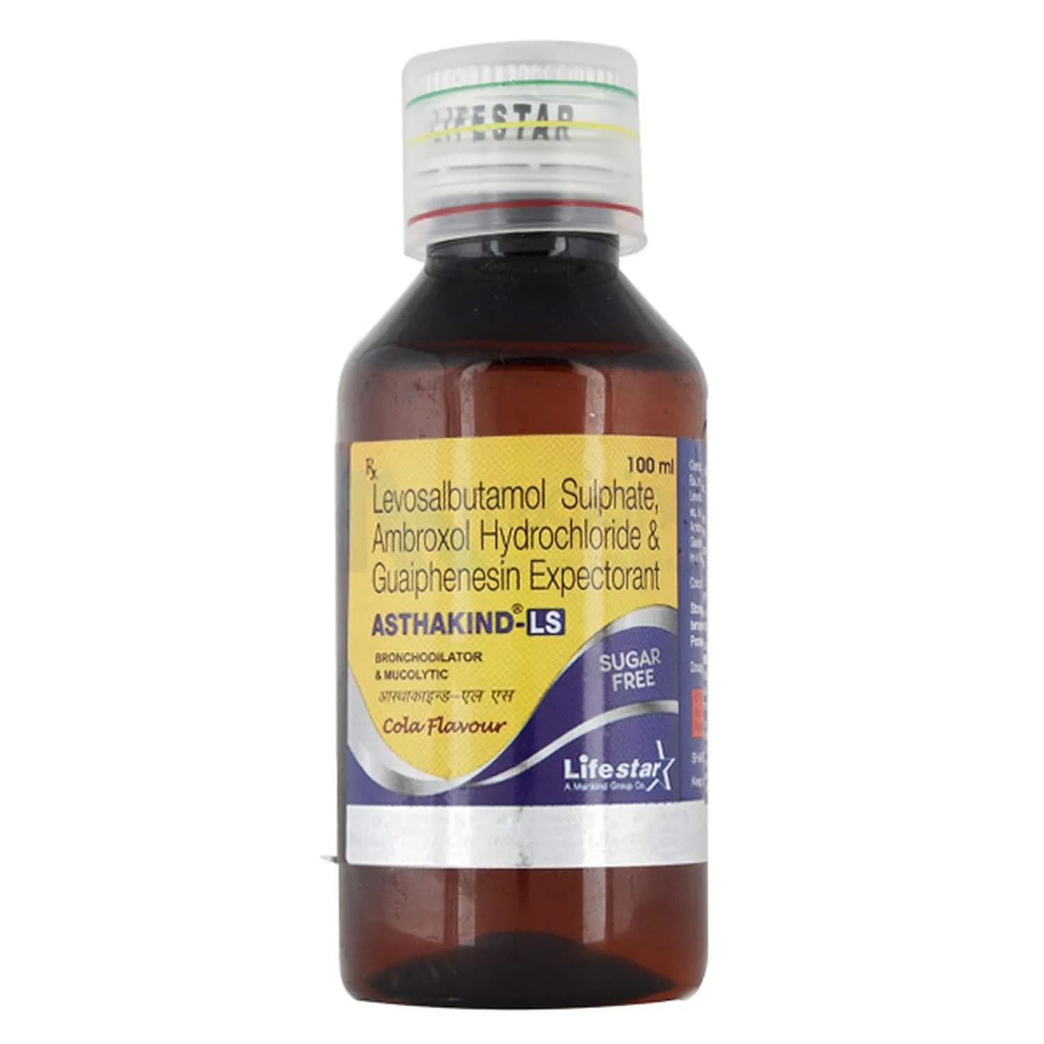 Asthakind LS (Cola Flavour) Sugar Free Expectorant 100 ml