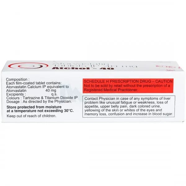 Atchol 40 mg Tablet (10 Tab)