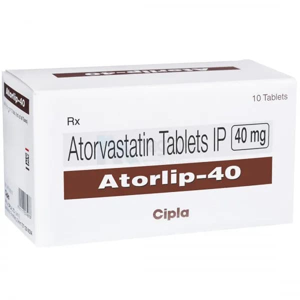 Atorlip 40 mg Tablet (10 Tab) Atorlip 40 mg Tablet (10 Tab)