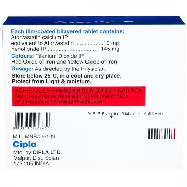 Atorlip F Tablet (15 Tab)