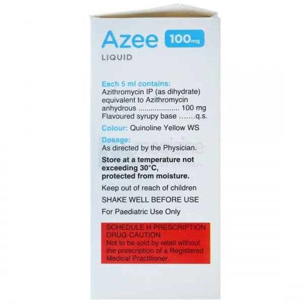 Azee (Peppermint & Orange Flavour) 100 mg Liquid 15 ml