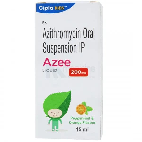 Azee (Peppermint & Orange Flavour) 200 mg Liquid 15 ml