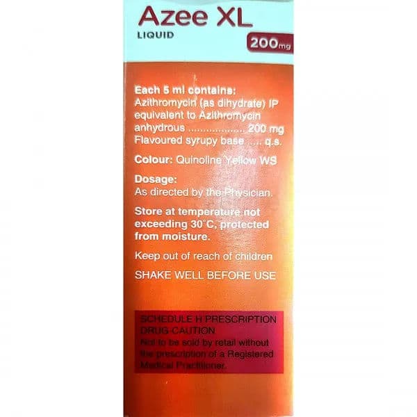 Azee XL 200 mg Pappermint & Orange Flavour Liquid 30 ml