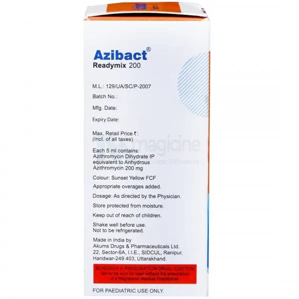 Azibact Readymix 200 Suspension 15 ml