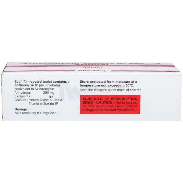 Azithral 250 mg Tablet (10 Tab)