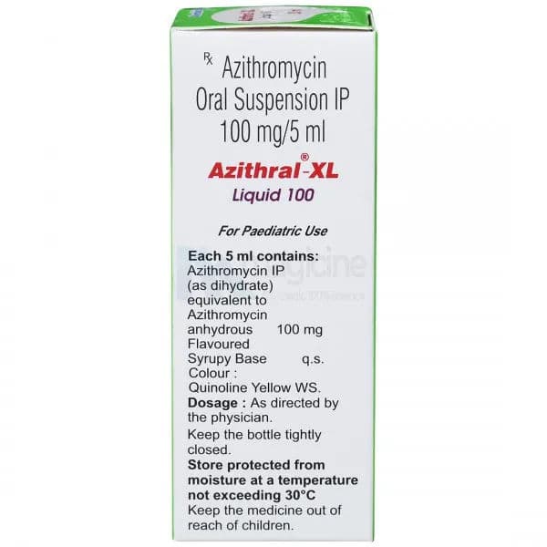 Azithral XL 100 mg Suspension 30 ml