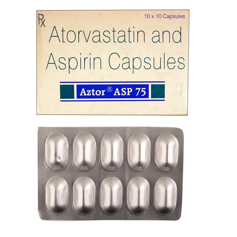 Aztor Asp 75 mg Capsule (10 Cap)