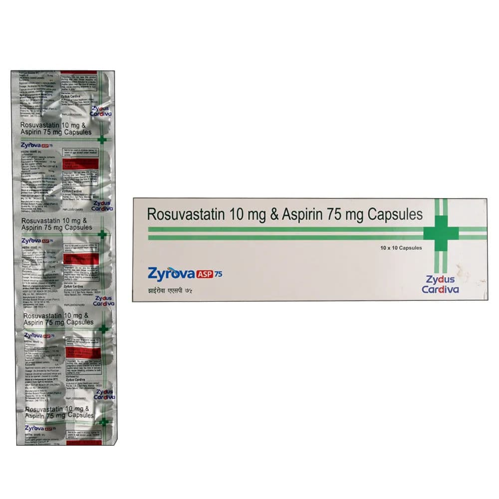 Zyrova Asp 75 mg Capsule (10 Cap)