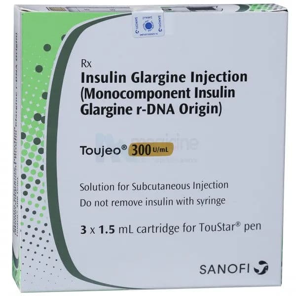 Toujeo 300 Iu/ml 1.5 ml Cartridge Toujeo 300 Iu/ml 1.5 ml Cartridge