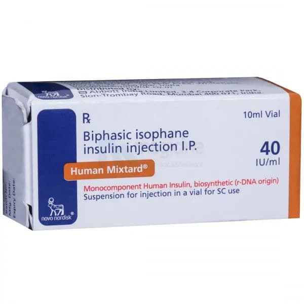 Human Mixtard 30/70 Injection 40 IU 10ml Vial