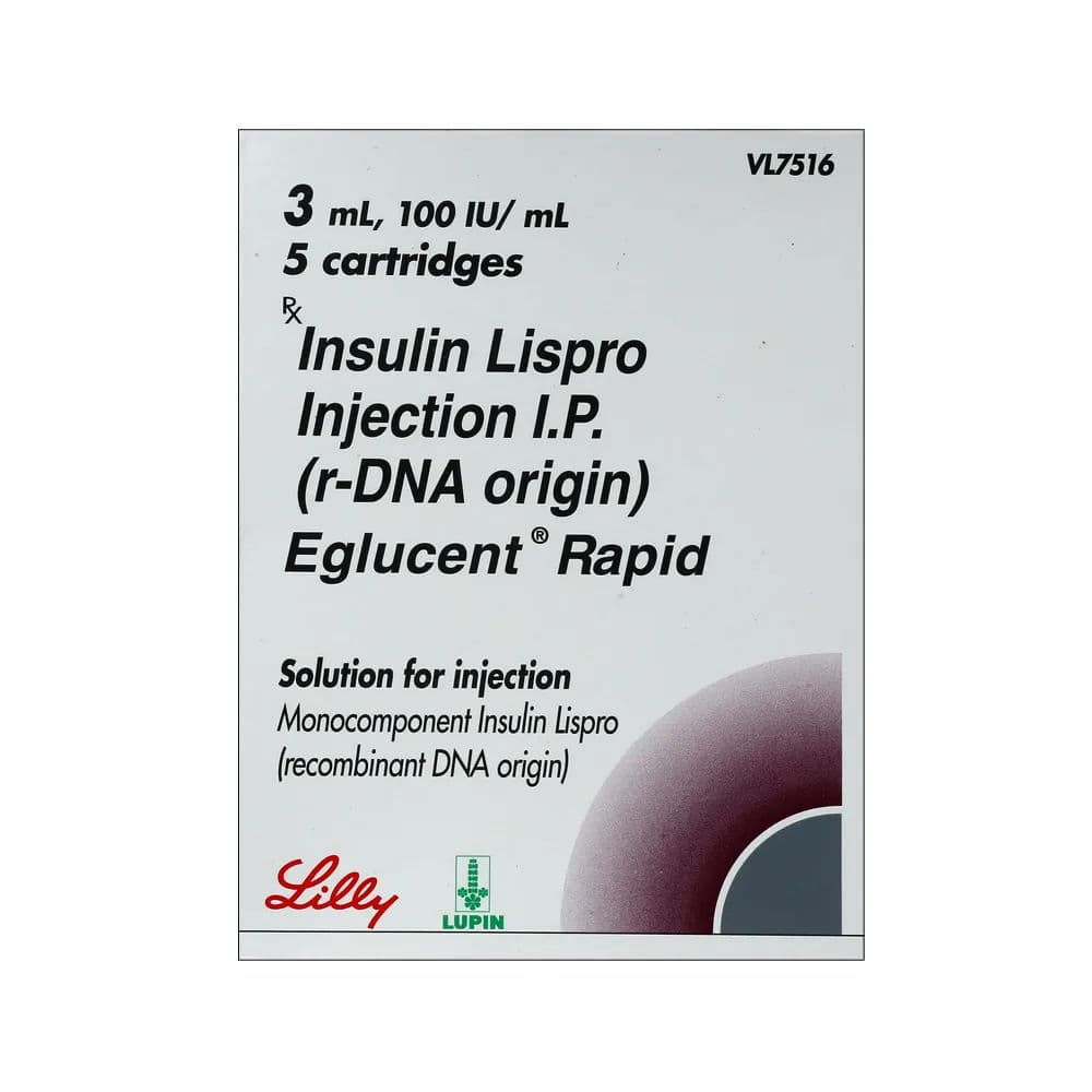 Eglucent Rapid 100 Iu/ml 3 ml Cartridge