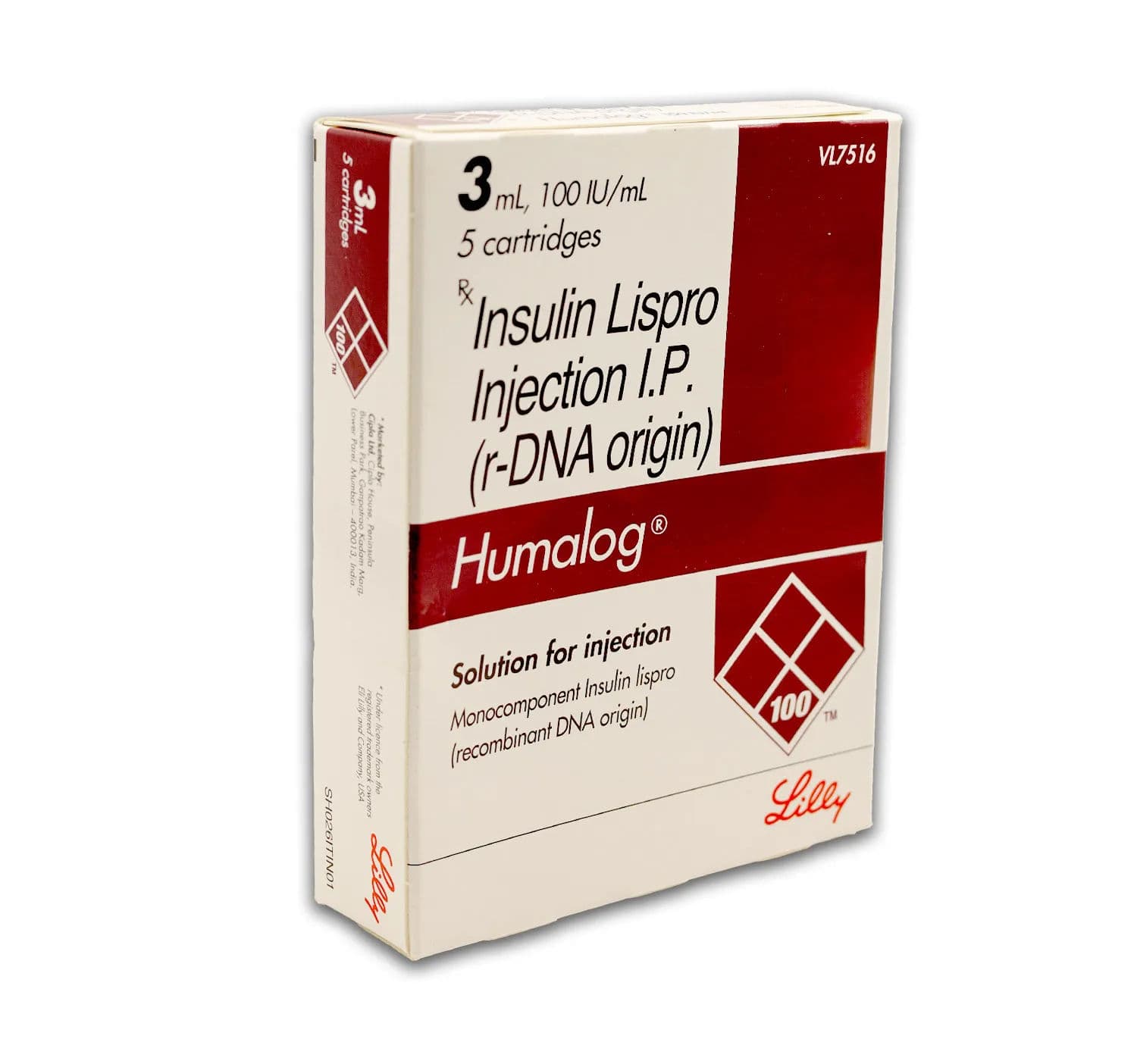 Humalog Lispro 100 Iu/ml 3 ML Cartridge