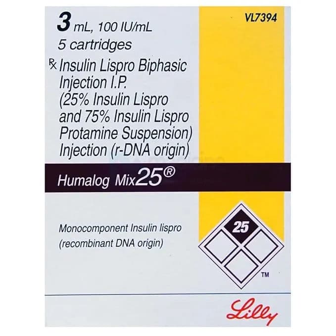 Humalog Mix 25 100 Iu/ml 3 ML Cartridge