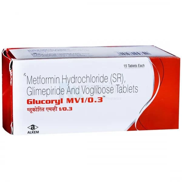 Glucoryl MV 1/0.3 mg Tablet