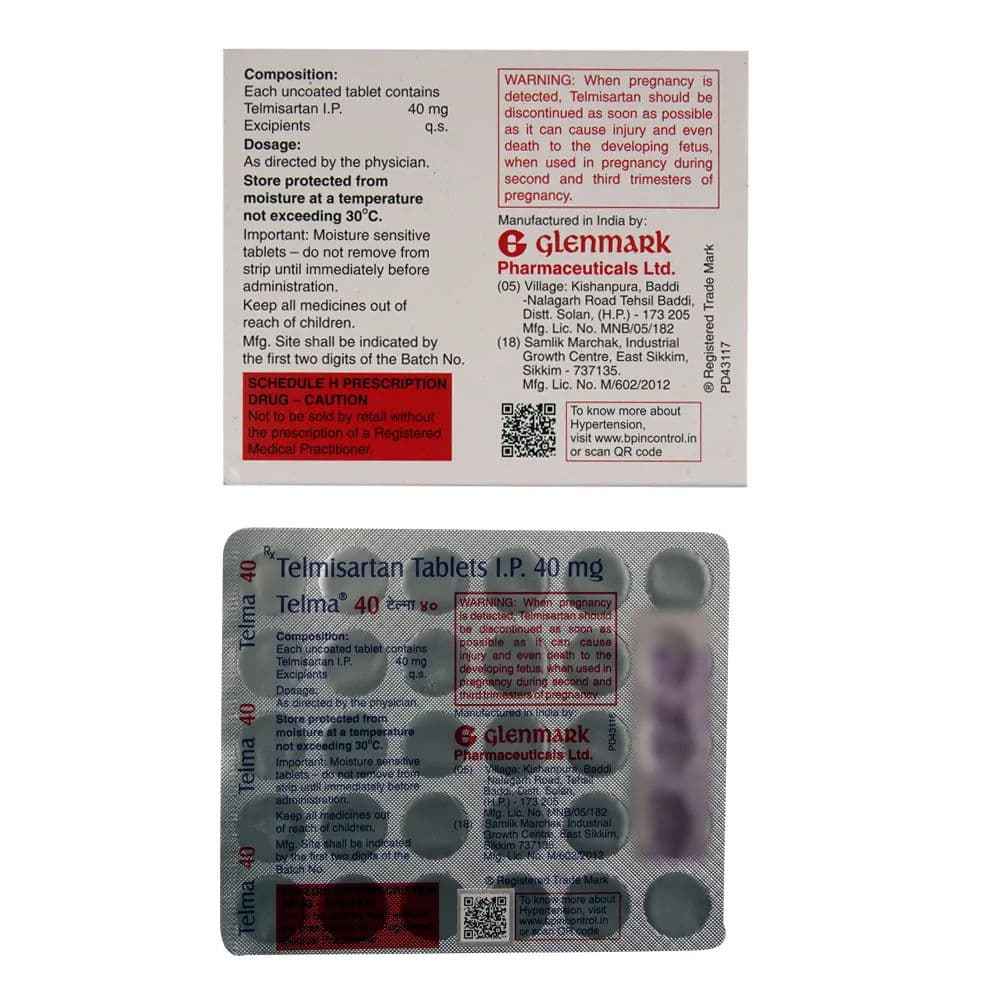 Telma 40 mg Tablet