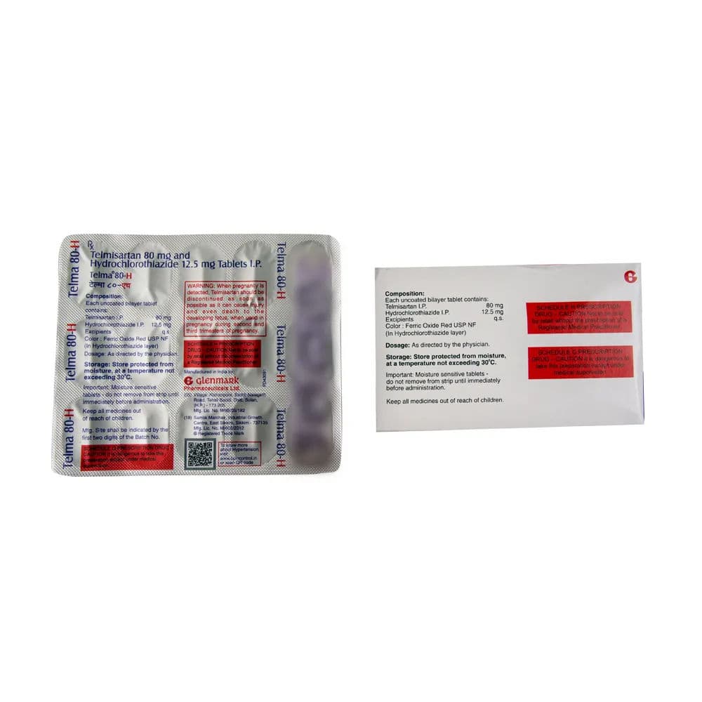 Telma H 80 mg Tablet