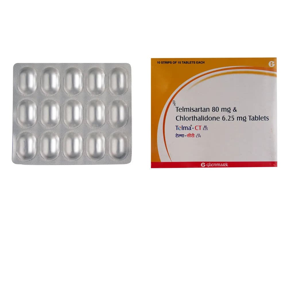 Telma CT 80/6.25 mg Tablet