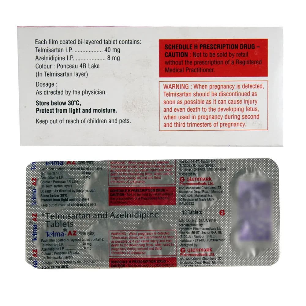 Telma AZ 40 mg Tablet Telma AZ 40 mg Tablet
